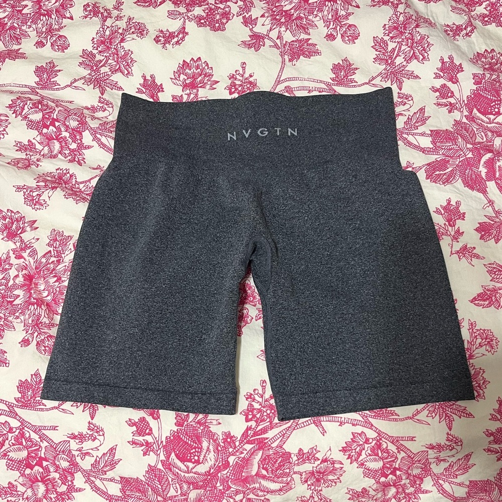 NVGTN black speckled pro shorts